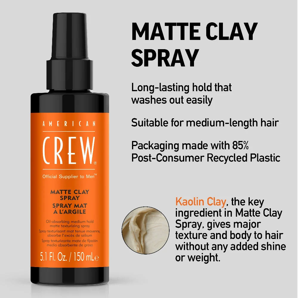American Crew Matte Clay Spray, 150ml - 5.1oz - Image 2