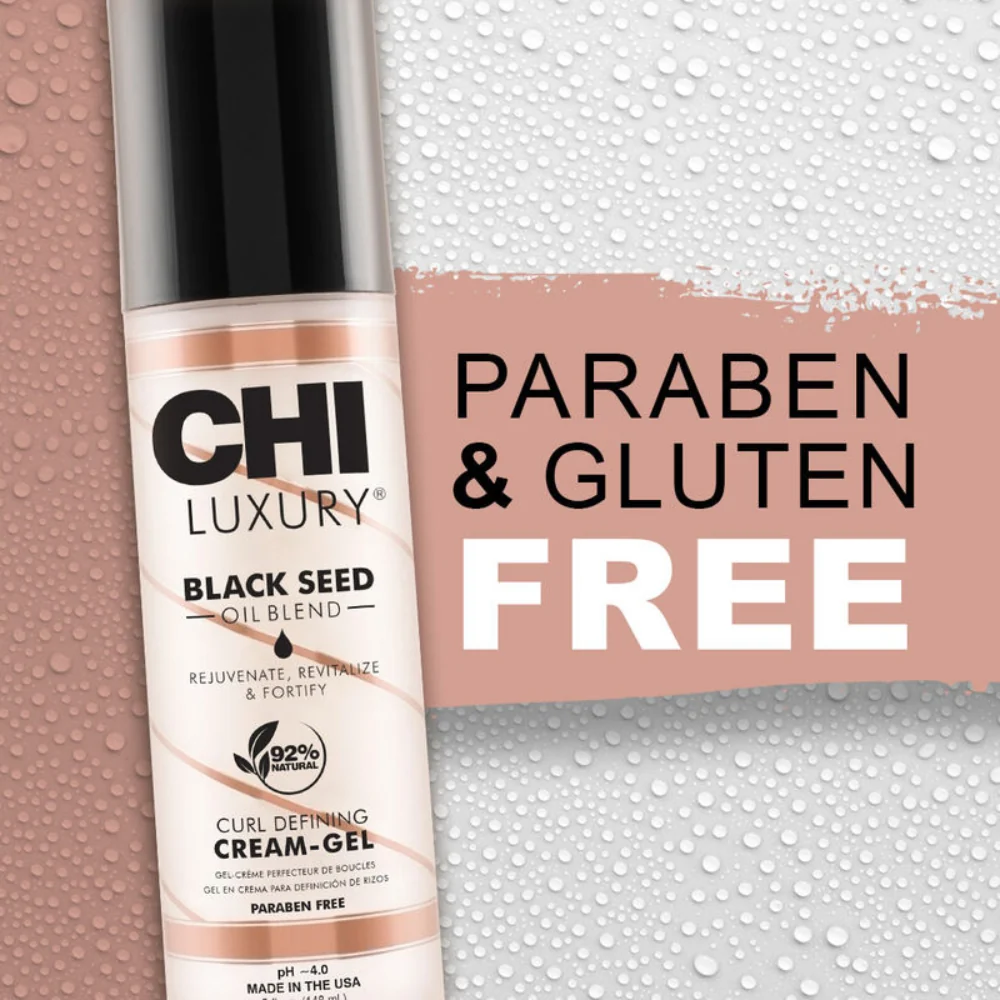 CHI Luxury Black Seed Oil Blend Curl Defining Cream Gel 5oz - Image 3