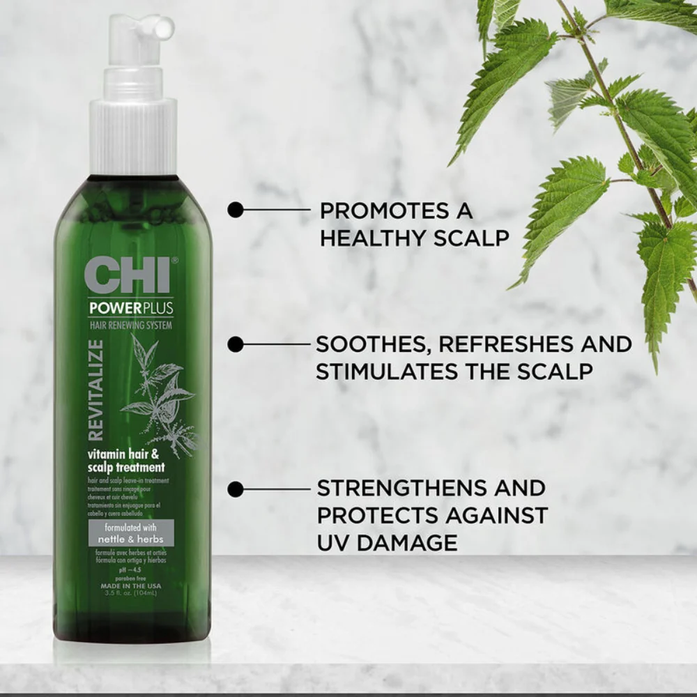 CHI Powerplus Revitalize Vitamin Hair and Scalp Treatment 3.5oz - Image 3