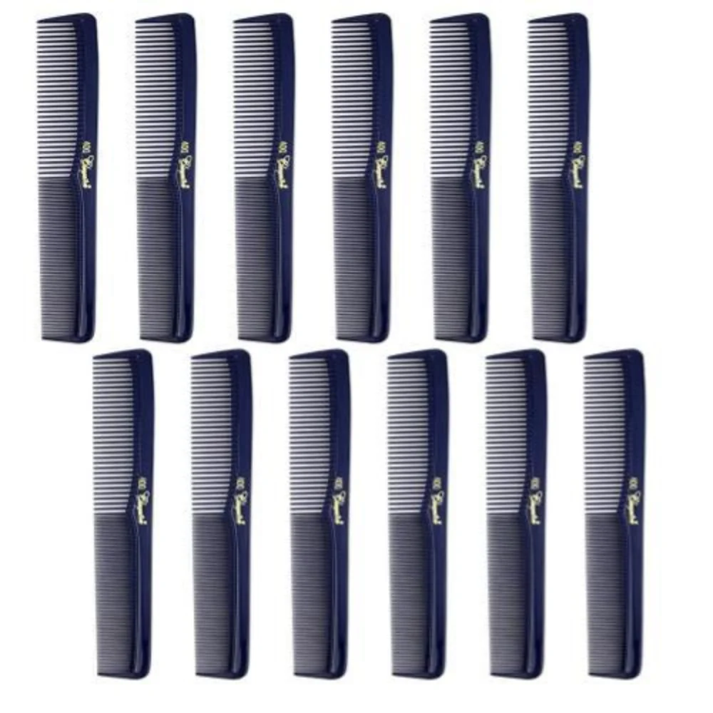 Cleopatra 7" Styling Combs #400 Dark Blue - 12ct