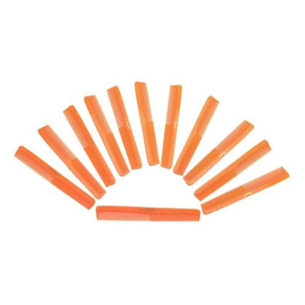 Cleopatra 7" Styling Combs #400 Neon Orange - 12ct - Image 3