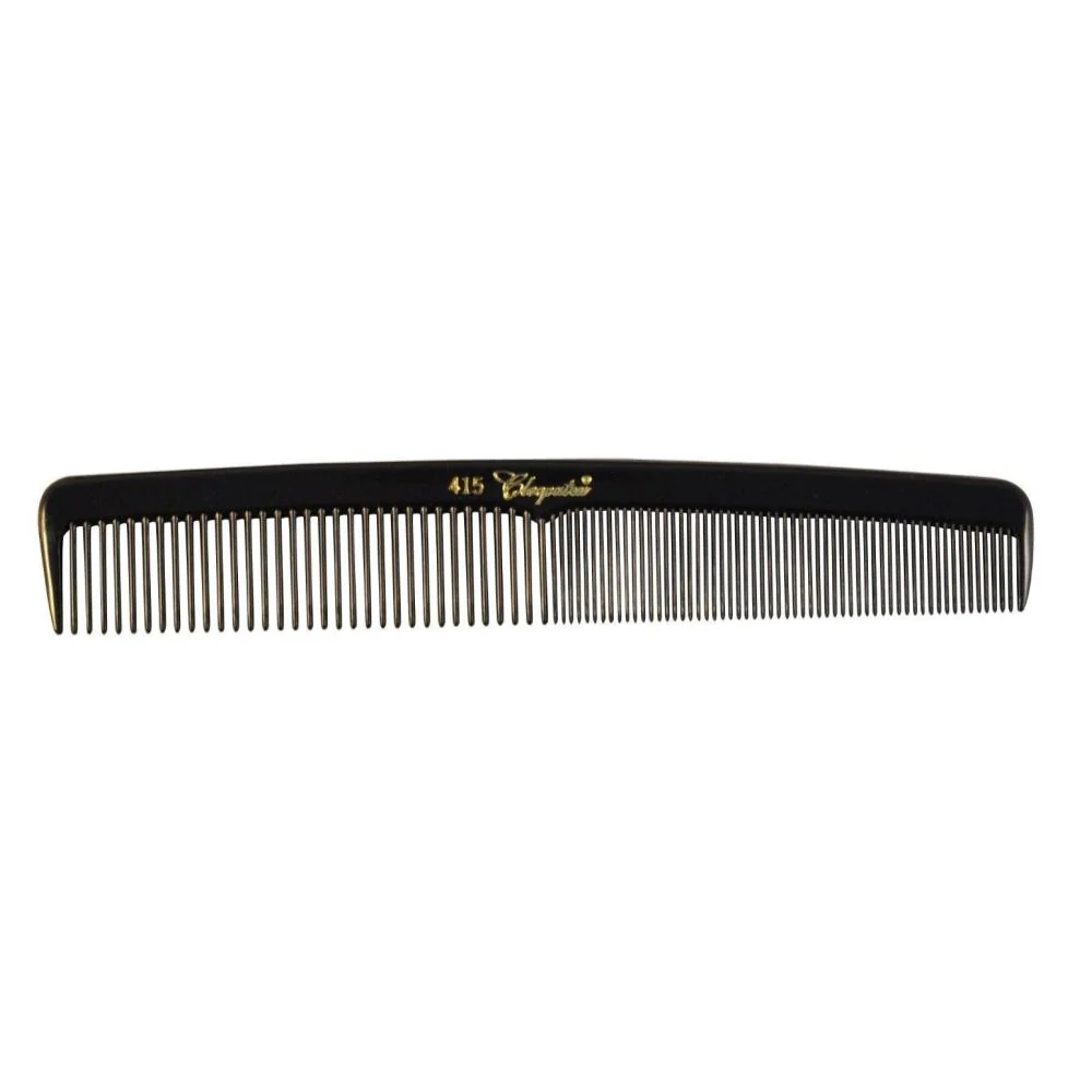 Cleopatra 7" Round Back Finger Waver Combs #415 Black - 12ct - Image 2