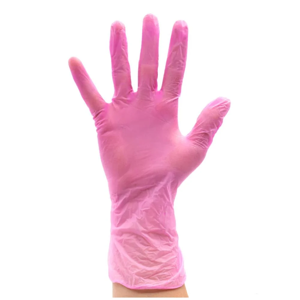Colortrak Vinyl Powder-Free Gloves - Pink