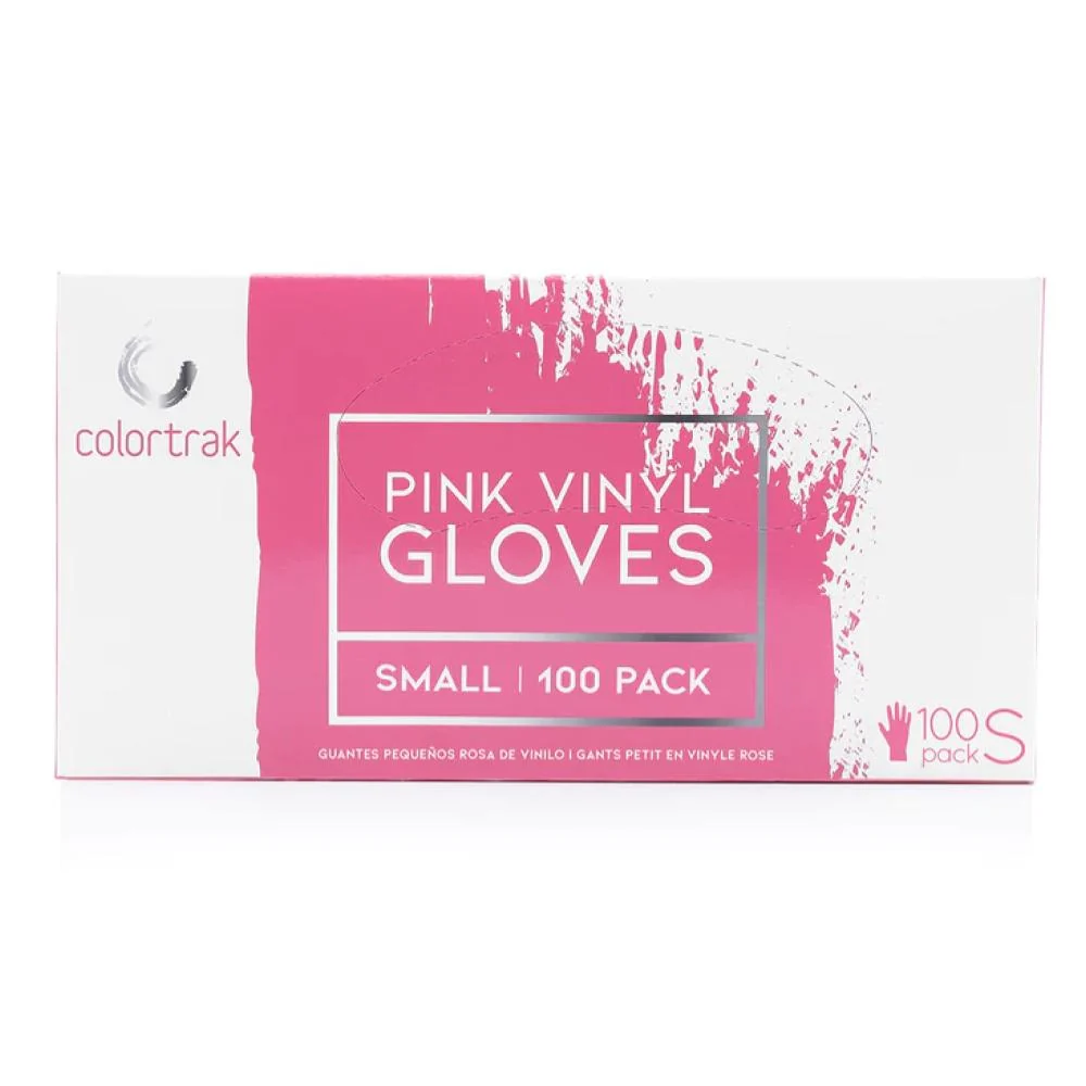 Colortrak Vinyl Powder-Free Gloves - Pink - Image 2