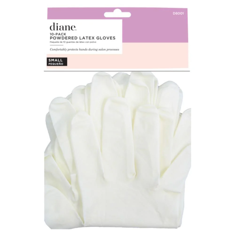 Diane Latex Powdered Gloves 10ct - Small - Image 2