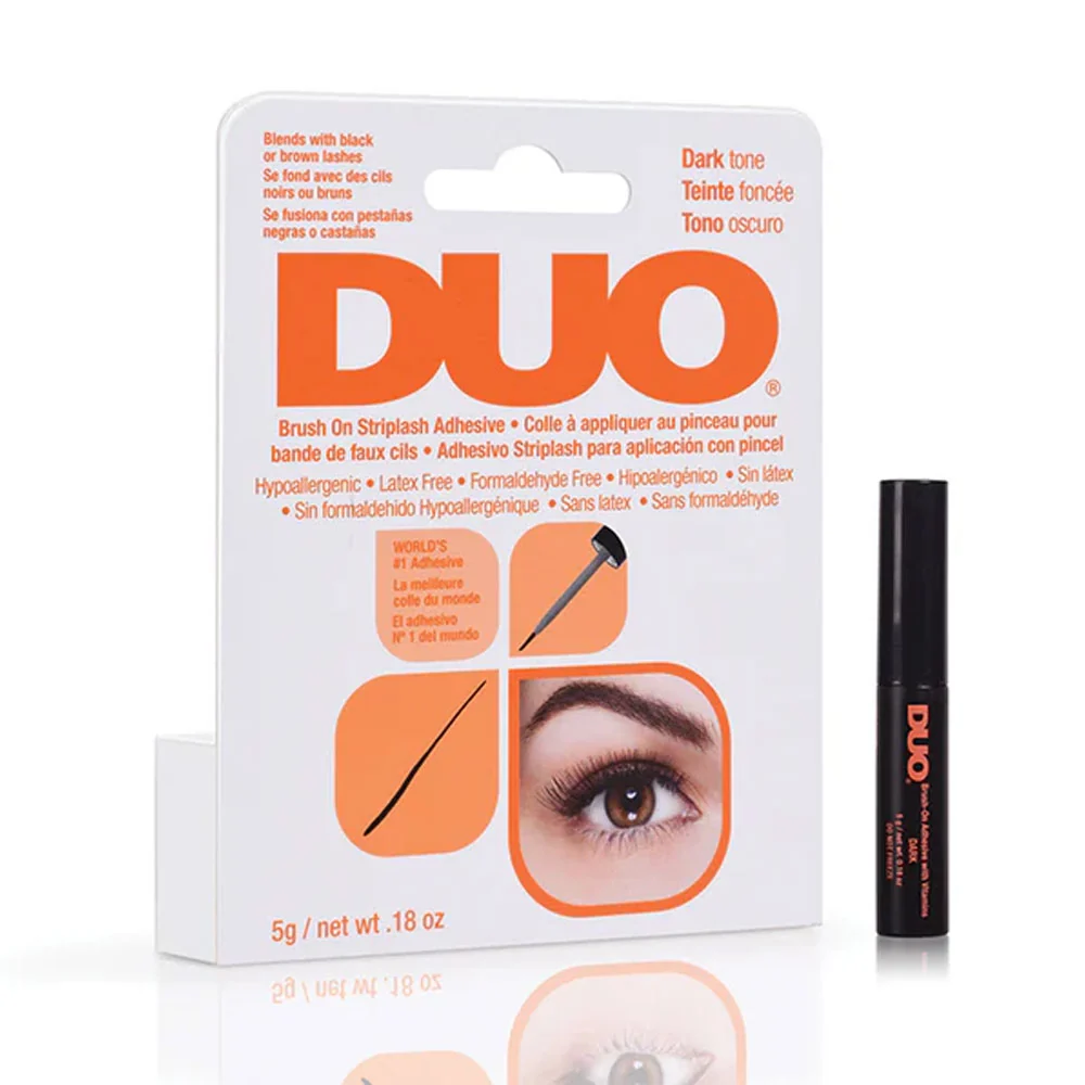 Ardell DUO Brush On Striplash Adhesive, Dark 0.18oz