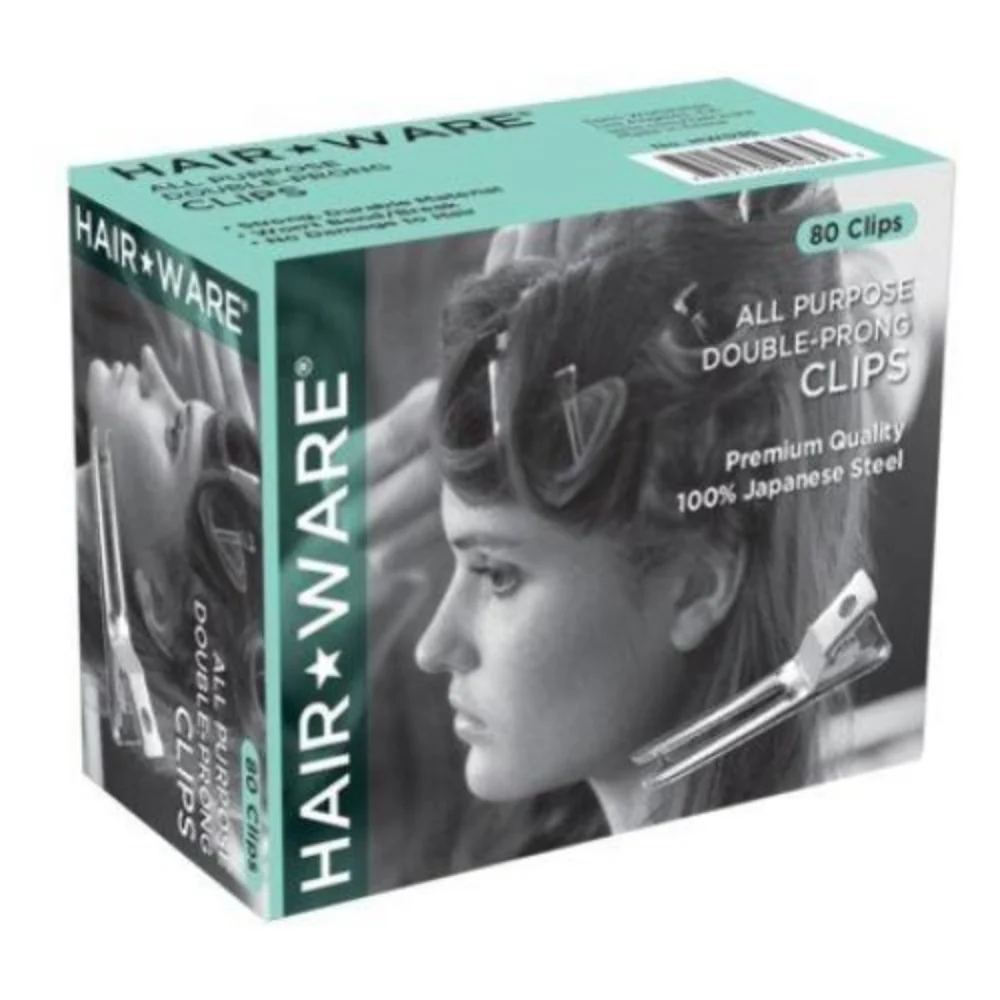 HairWare All Purpose Clips- 80 Clips