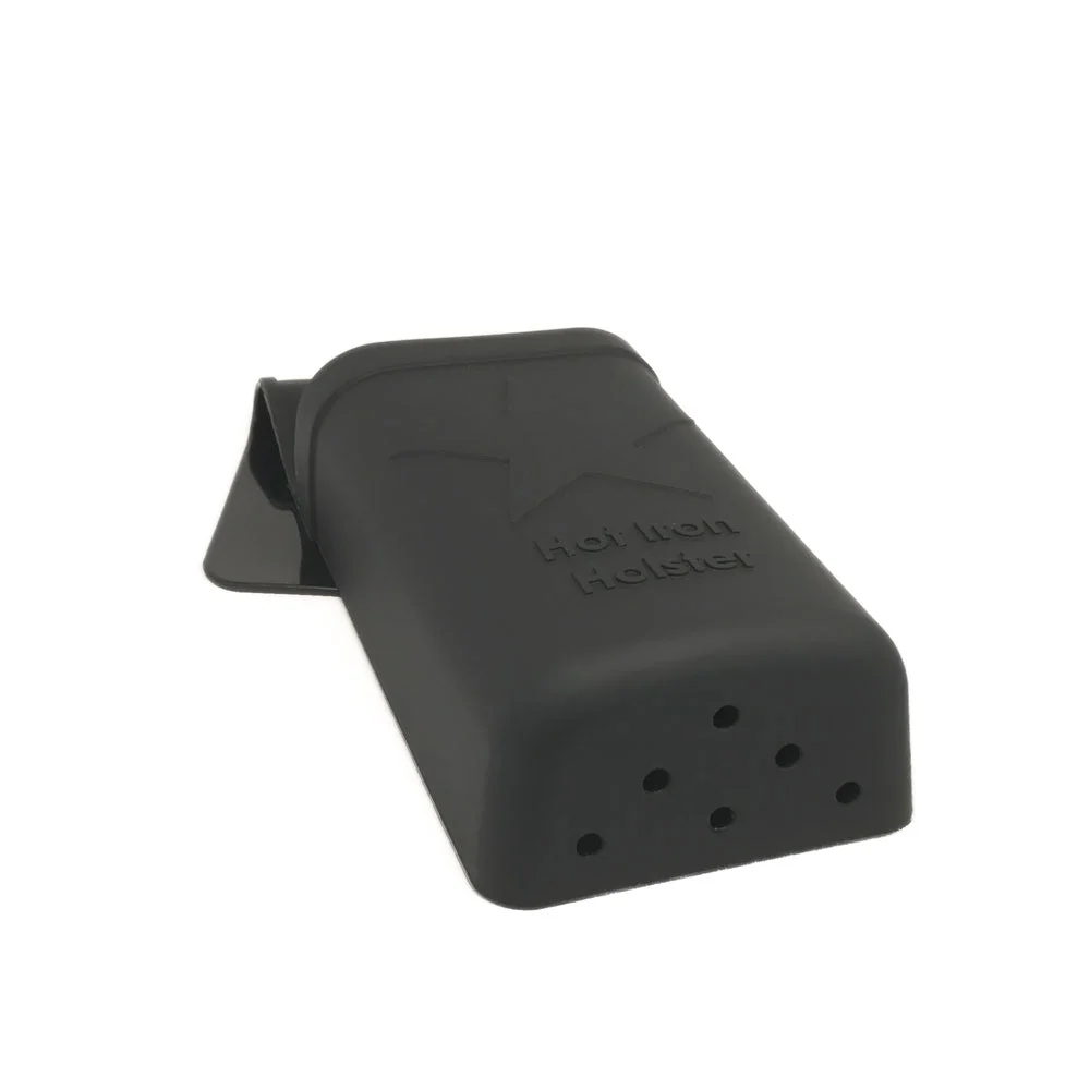 Hot Iron Holster | Black | Adhesive-Free Silicone Storage Pocket for Organization and Travel | Heat Resistant to 500°F | Ideal for Curling Irons, Hair Straighteners, and Other Hot Tools - Image 5