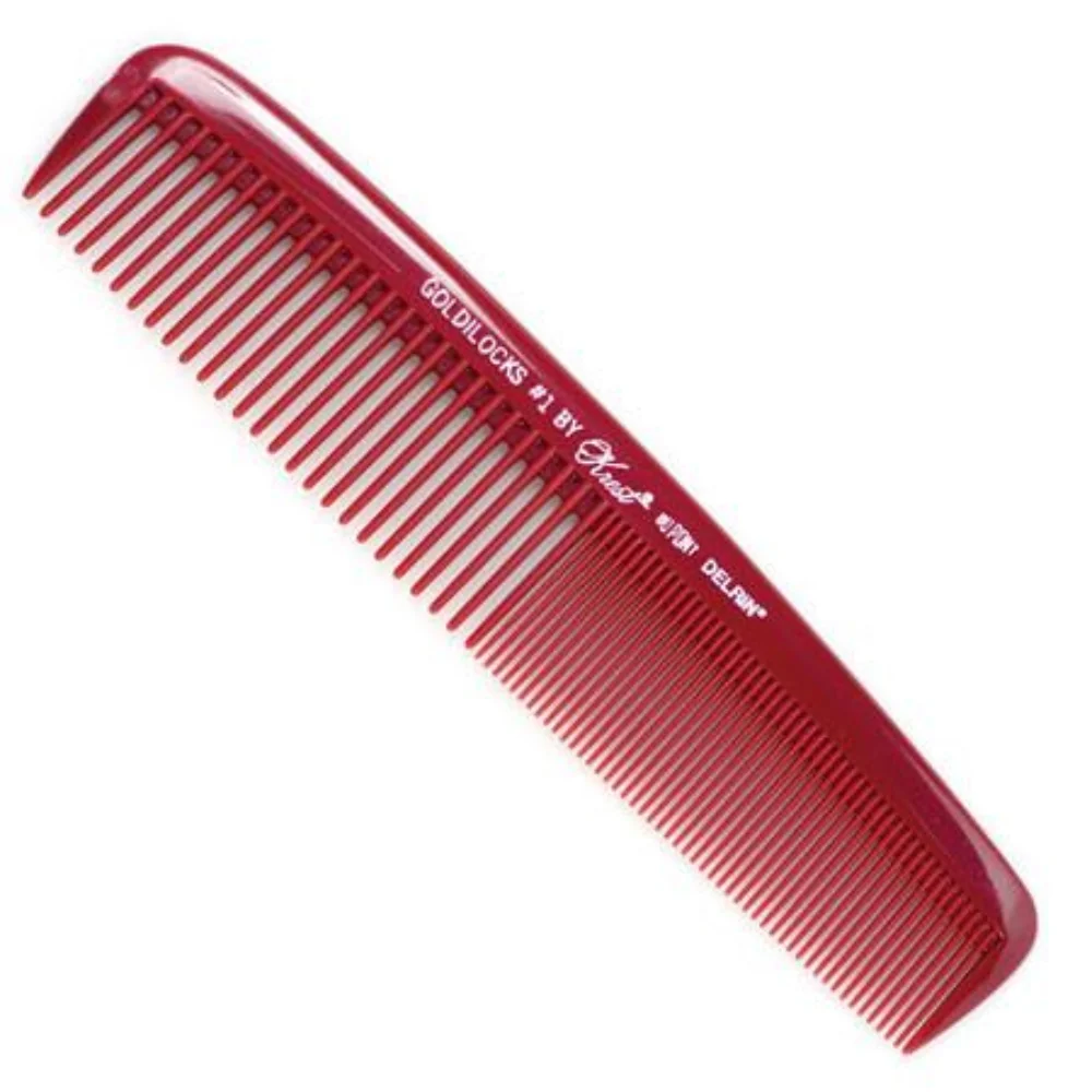 Goldilocks 8-1/2" Extra-Fine Tooth Master Waver Comb #G1 Burgundy