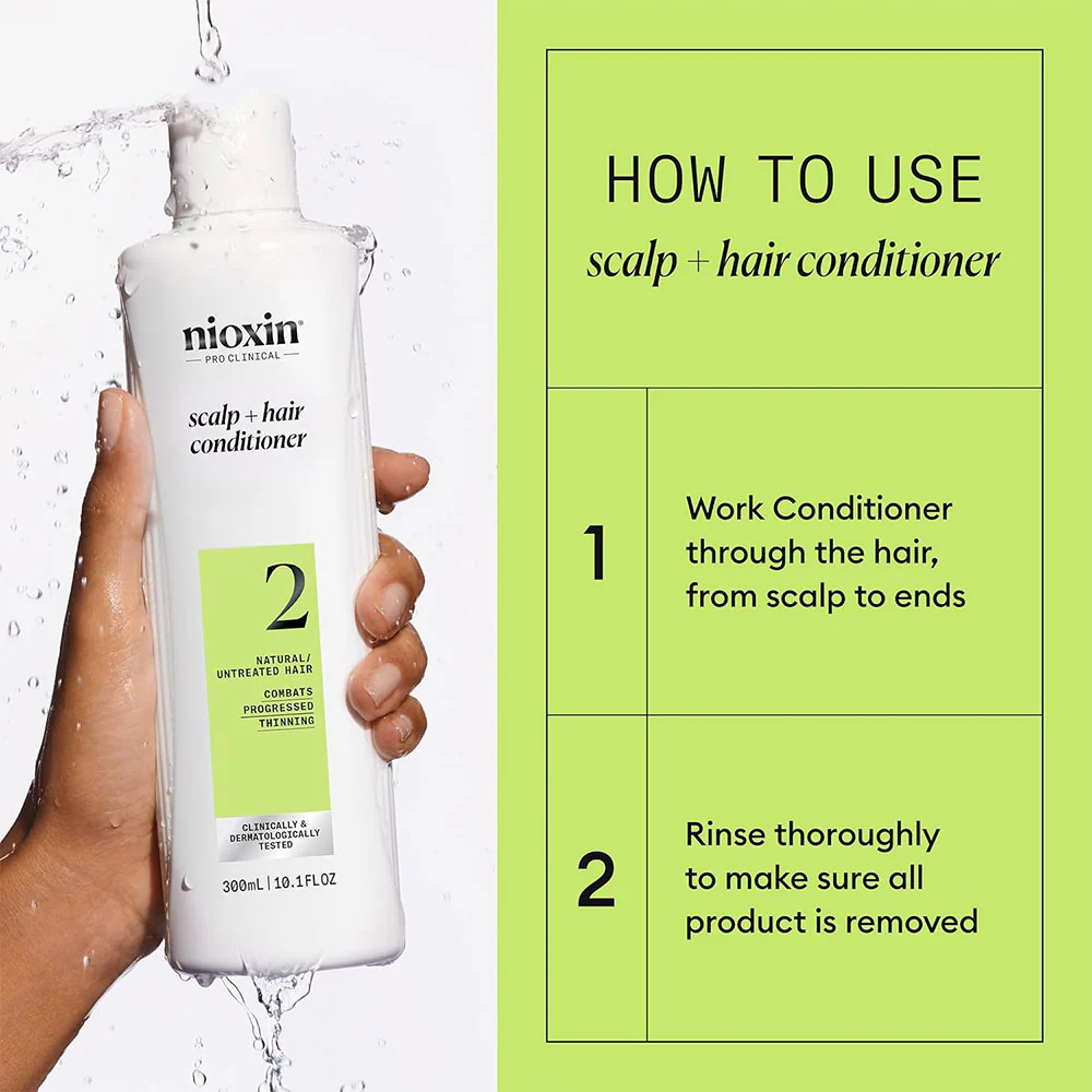 Nioxin System 2 Scalp Therapy Conditioner 10.1oz - Image 3