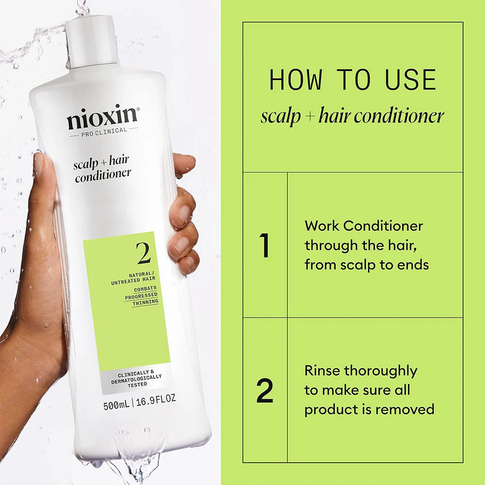 Nioxin System 2 Scalp Therapy Conditioner 16.9oz - Image 3