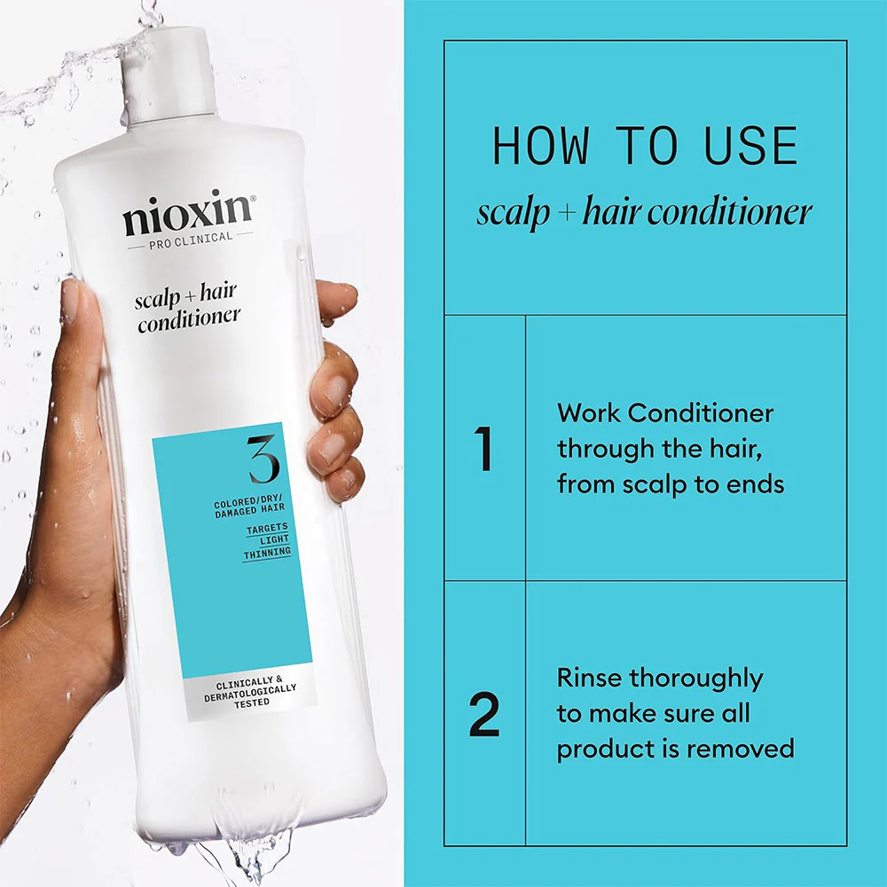 Nioxin System 3 Color Safe Conditioner Liter - Image 3