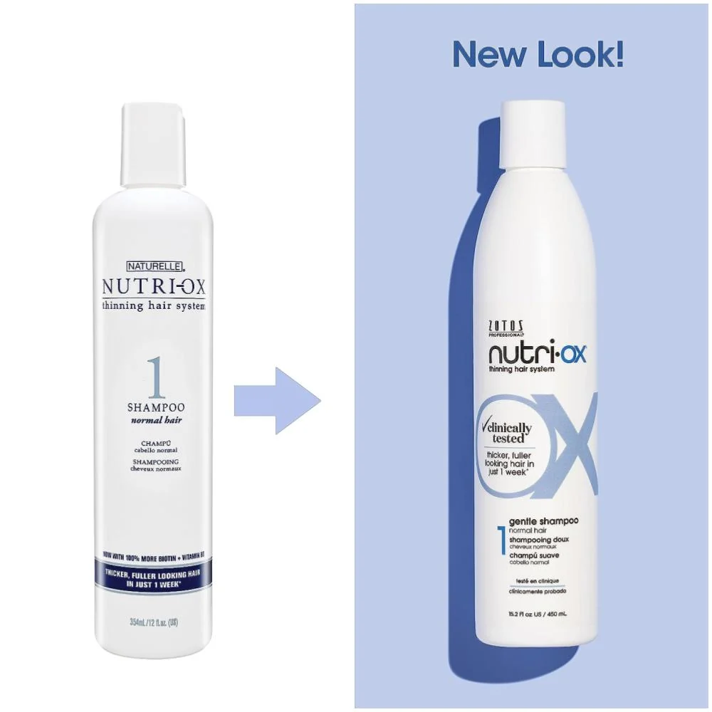 Nutri-Ox Gentle Shampoo for Normal Hair Thinning Hair 15.2oz - Image 2
