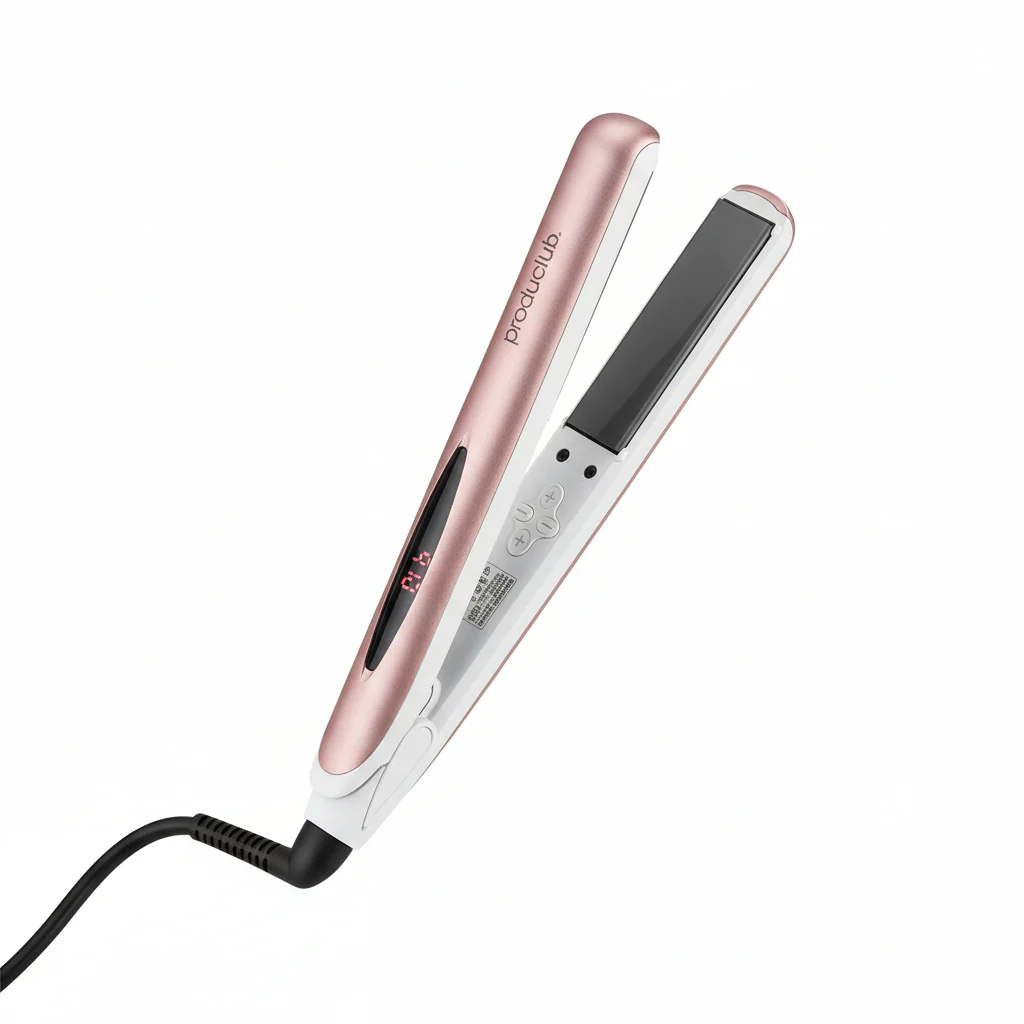 Product Club Tourmaline Ceramic 1” Straightener Flat Iron – Rose Gold - Image 4