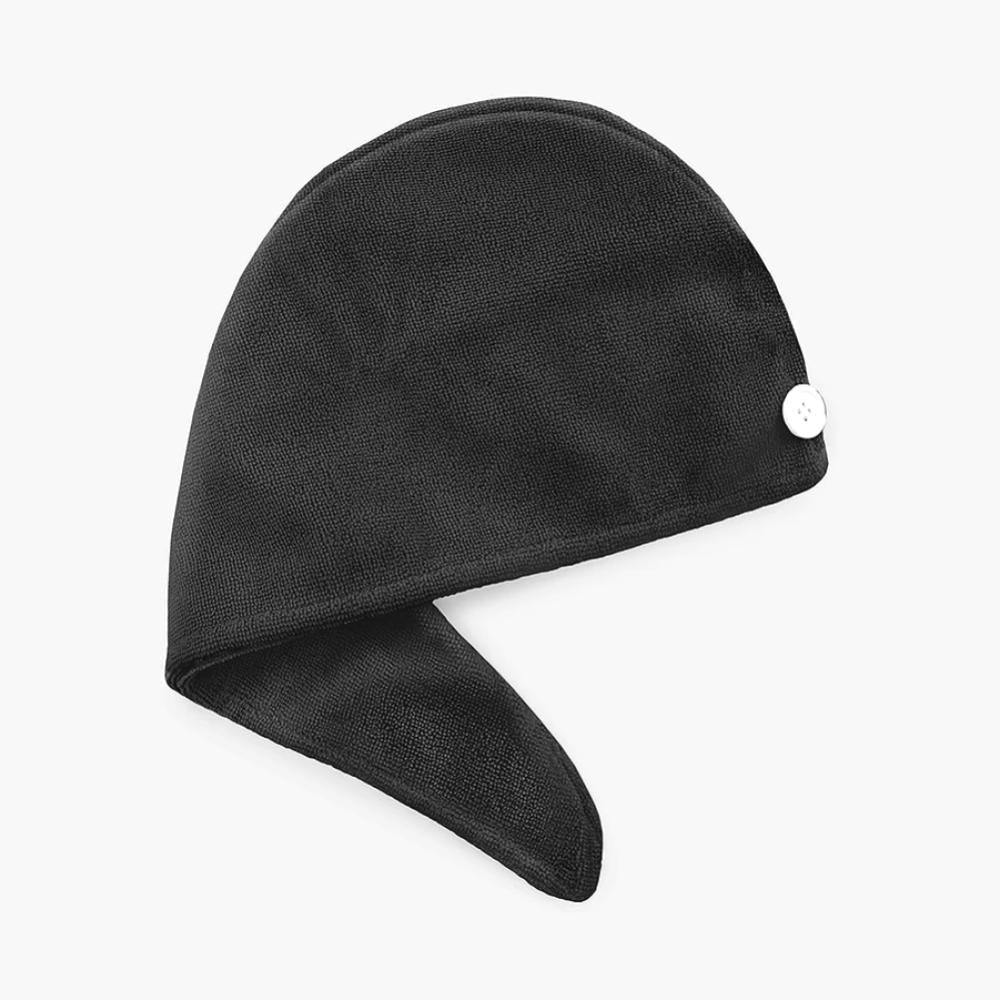 Spa Sister Microfiber Hair Turban Towel - Black - Image 2