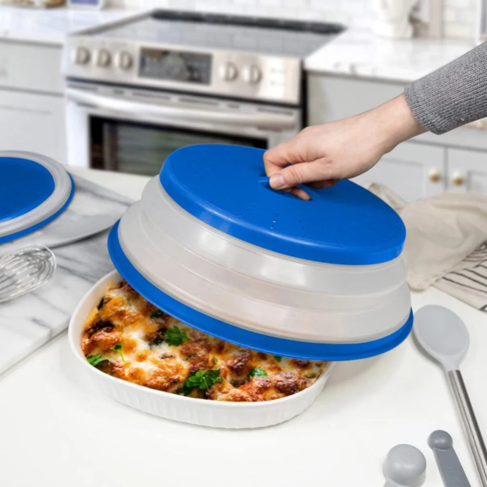Tovolo Large Collapsible Microwave Lid - Status Blue - Image 3