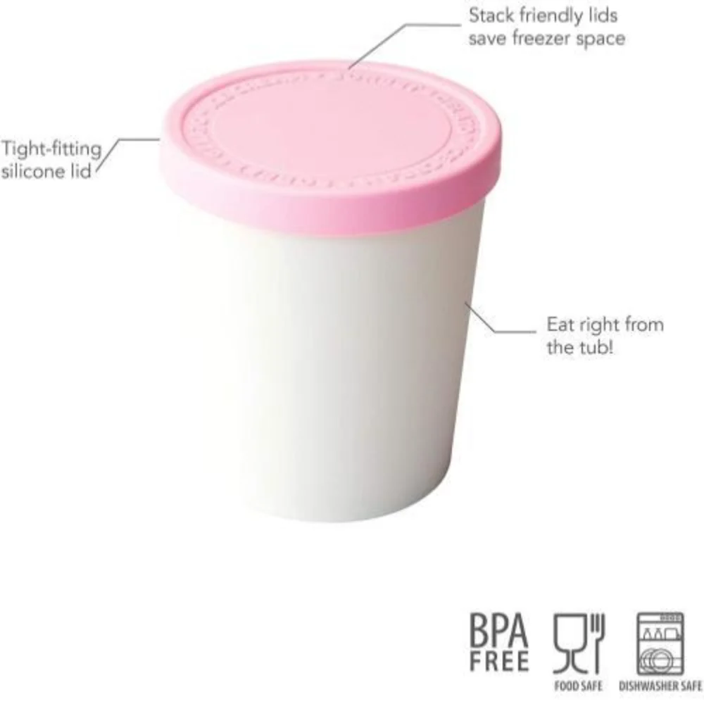 Tovolo Sweet Treat Ice Cream Tub - Pink - Image 2