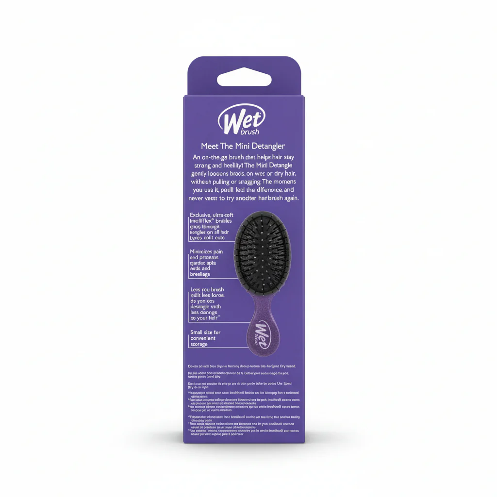 Wet Brush Mini Detangler in Champagne Toast - Image 2